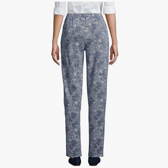 Lands' End Sport Knit High-Rise Elastic Waist Pull-On Pants, NWOT, MP - Picture 5 of 5